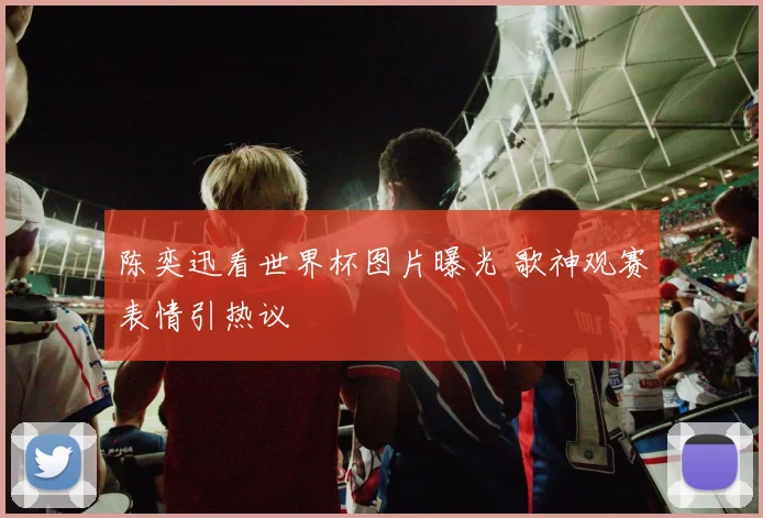 陈奕迅看世界杯图片曝光 歌神观赛表情引热议